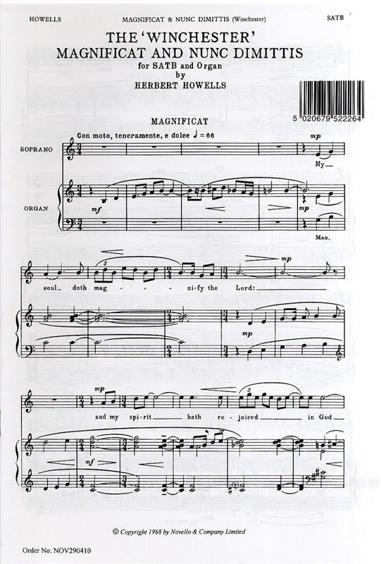 Magnificat And Nunc Dimittis (Winchester)